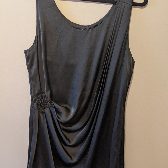 Black Satin H&M dress - Picture 1 of 3